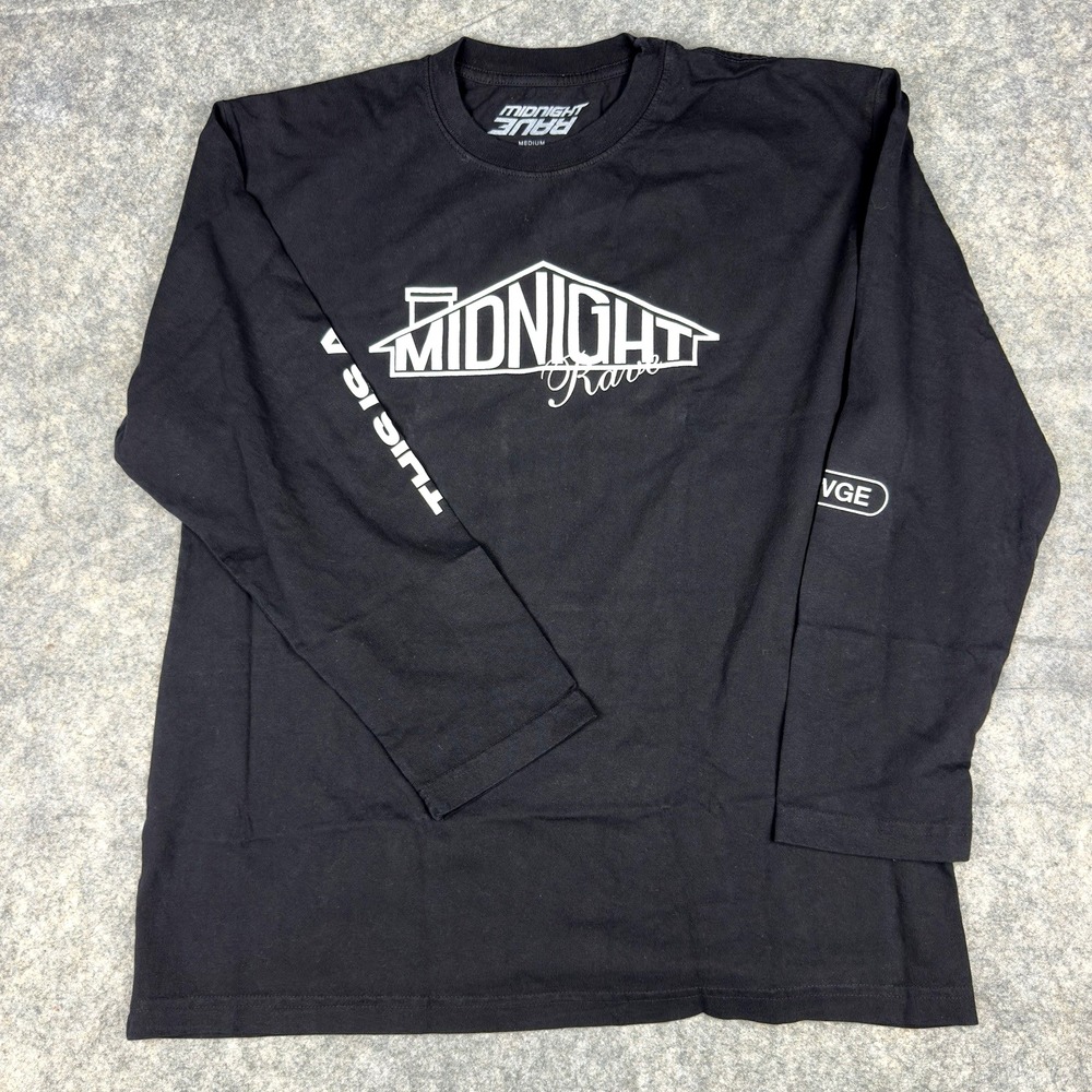 ASAP Rocky AWGE Midnight Studios Rave House Record Longsleeve Tee NEW Medium